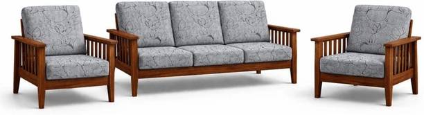 vinsano Polyester 3+1+1 Seater Sofa Floral Cover