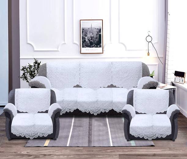 कुबेर इंडस्ट्रीज़ कॉटन जियोमेट्रिक सोफा कवर