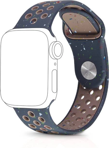 NECESORIES 5 cm Sport Silicon Band for Iwatch dial 38mm/40mm/41mm/42mm(series10-11) series Smart Watch Strap