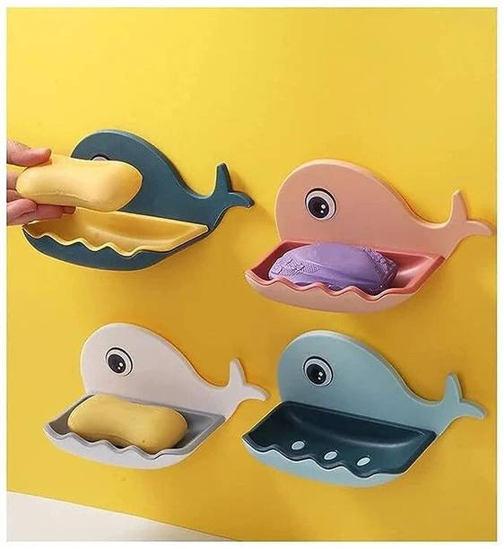 beautiloon Plastic Soap Holder | Soap Box Beautiful Fish Shape Soap Dish