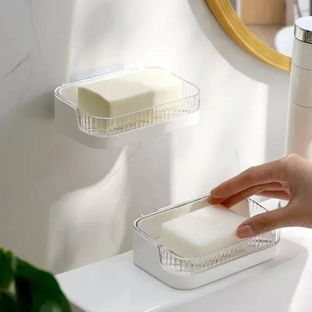 shrigna Soap box wall mounted non flushing household bathroom storage rack kitchen