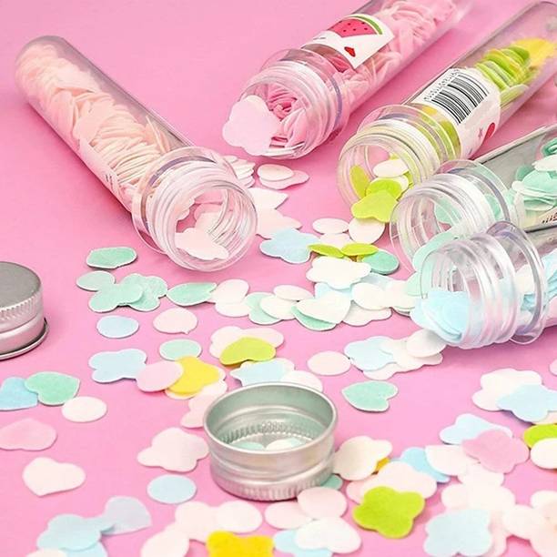 eiliaz Flower Design Tube Shape Paper Soap Confett Cleaning Washing Hand Bath PACK OF 3