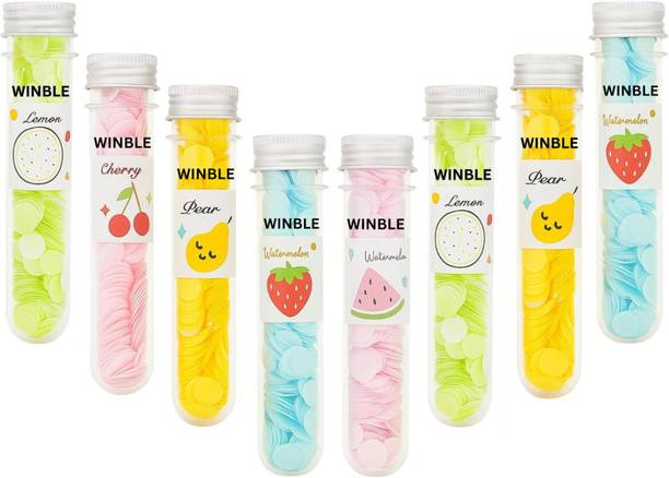 Winble 8 Tube Travel Paper Soap Mixed Fragrance Flower Bottle Portable Hand Wash Sheets