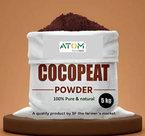 ATOM Agrotech Cocopeat powder manure Potting mix soil for home & Kitchen Gardens Potting Mixture