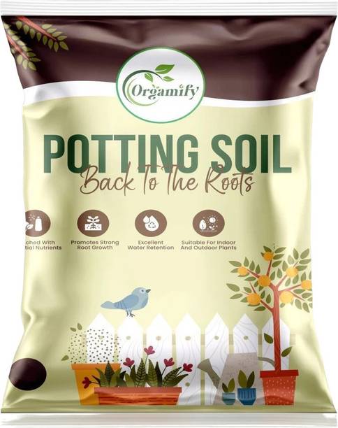 Orgamify Cocopeat Powder 10KG (1KG x 10) � Ready Soil for Pots, Seeds & Gardens Soil