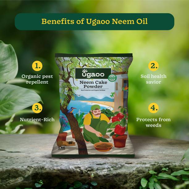 UGAOO Neem Cake Powder for Plants- Organic Fertilizer & Pest Repellent Fertilizer