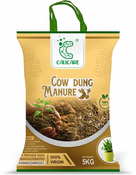 calicare Cow Dung Manure for Plants and Home Gardening,Compost for Plants,Fertilizer,Cake,Soil,Pots for Plants, Fertilize Fertilizer 100% Organic Soil