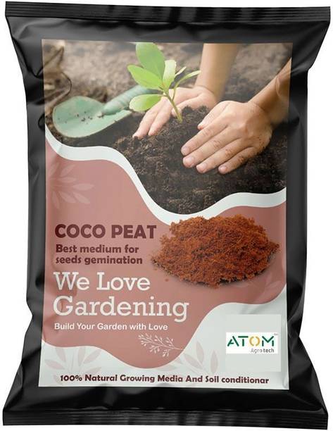 ATOM Agrotech Cocopeat Powder Compost Organic Fertilizer soil For Plants Potting Mixture