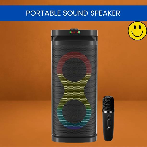 SACRO A1 (PORTABLE BLUETOOTH PARTY SPEAKER) HD Quality Audio &Wireless Karaoke MicP153 40 W Bluetooth Party Speaker