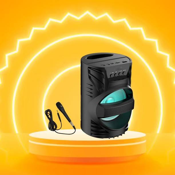 GUGGU DJ Box Speaker with FM Radio, Mic & USB Pen Drive 5W Bluetooth SpeakerXV506 5 W Bluetooth Party Speaker