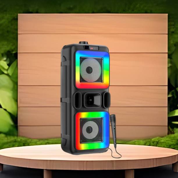 FRONY DJ Box 40W Bluetooth Speaker with FM Radio, Mic & RGB Light Party SpeakerCV105 40 W Bluetooth Party Speaker