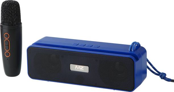 WOOS Colorful Led Light Wireless Karaoke with wireless mic compact design 10 W Bluetooth Home Audio Speaker