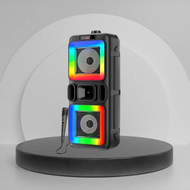 FRONY DJ Box 40W Bluetooth Speaker with FM Radio, Mic & RGB Light Party SpeakerCV429 40 W Bluetooth Party Speaker