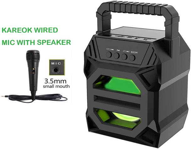 TECHEL WS-03 Karaoke Speaker With Mic compatiable With smartphones MOX100 56 W Bluetooth Party Speaker