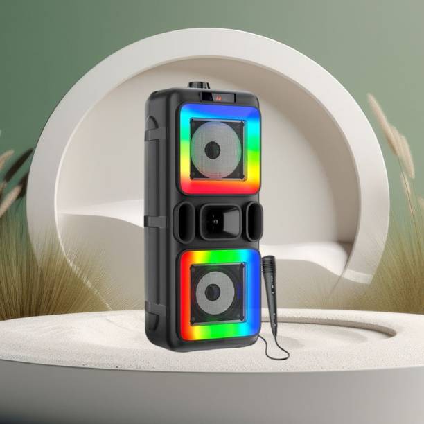 FRONY DJ Box 40W Bluetooth Speaker with FM Radio, Mic & RGB Light Party SpeakerCV106 40 W Bluetooth Party Speaker