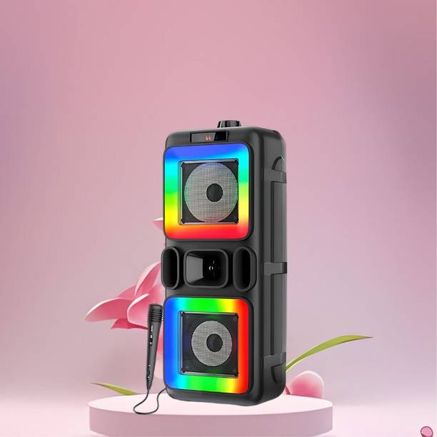 FRONY DJ Box 40W Bluetooth Speaker with FM Radio, Mic & RGB Light Party SpeakerCV481 40 W Bluetooth Party Speaker