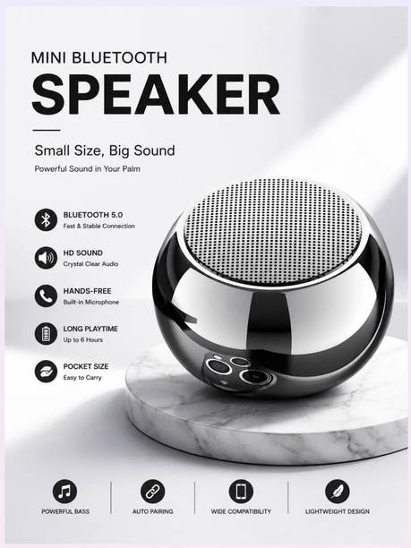 Belvora Multicolor(any color can be delivered) | Mini-SPKR/Multicolor-XS176 5 W Bluetooth Speaker
