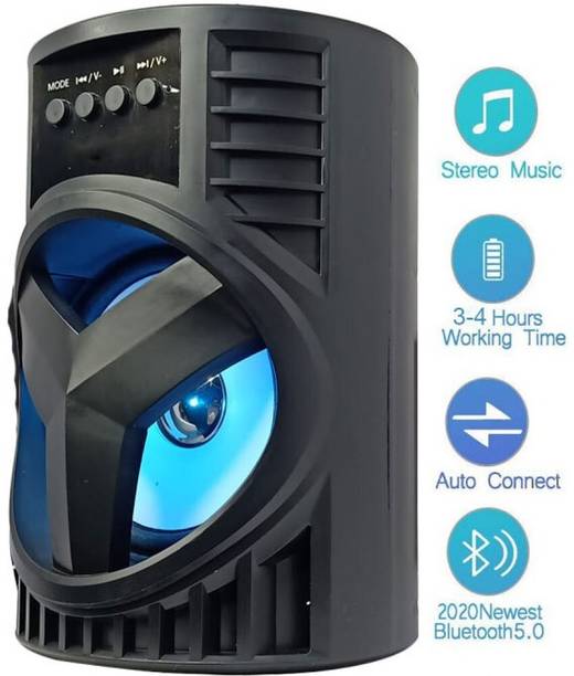 4uonly WS04 Wireless Bluetooth Speaker 10W Gaming Speaker (Multicolor)VBC26 56 W Bluetooth Party Speaker