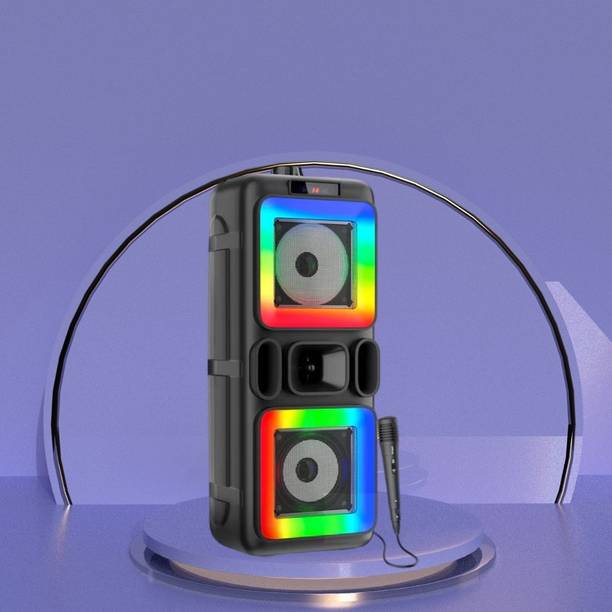 FRONY DJ Box 40W Bluetooth Speaker with FM Radio, Mic & RGB Light Party SpeakerCV208 40 W Bluetooth Party Speaker