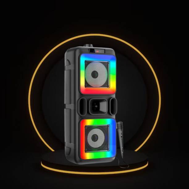 FRONY DJ Box 40W Bluetooth Speaker with FM Radio, Mic & RGB Light Party SpeakerCV152 40 W Bluetooth Party Speaker