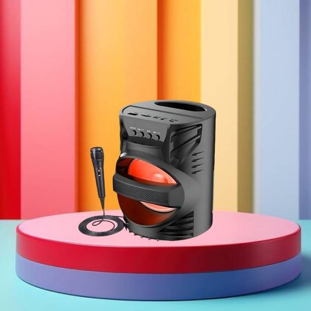 GUGGU DJ Box Speaker with FM Radio, Mic & USB Pen Drive 5W Bluetooth SpeakerXV25 5 W Bluetooth Party Speaker