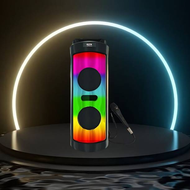 FRONY DJ Box 40 W Bluetooth Speaker with FM Radio, Mic, RGB Light & 4 hour's backFG490 40 W Bluetooth Party Speaker