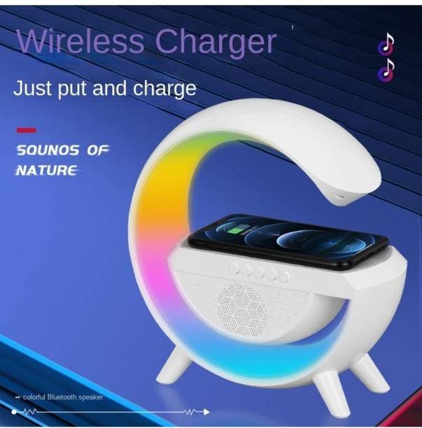 ENMORA g shape Speaker RGB Colour Light Google Assistant (White)vcx10 56 W Bluetooth Party Speaker