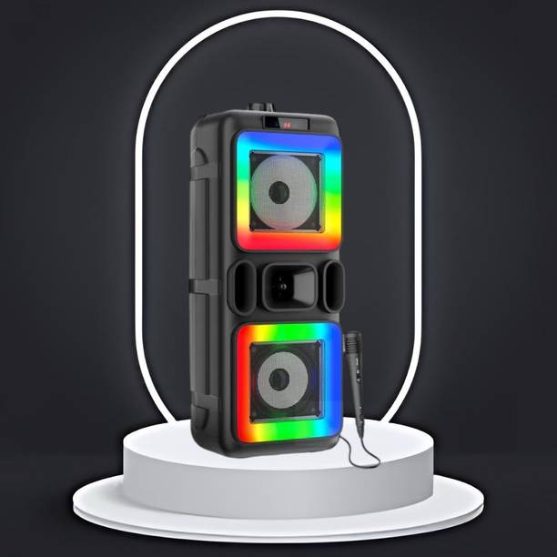 Clairbell DJ Box 40W Bluetooth Speaker with FM Radio, Mic & RGB Light Party SpeakerBN161 40 W Bluetooth Party Speaker