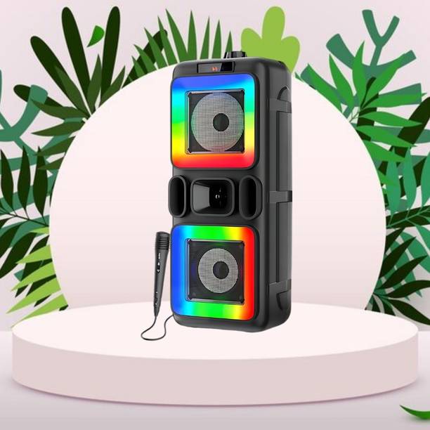 GUGGU DJ Box 40W Bluetooth Speaker with FM Radio, Mic & RGB Light Party SpeakerQA338 40 W Bluetooth Party Speaker