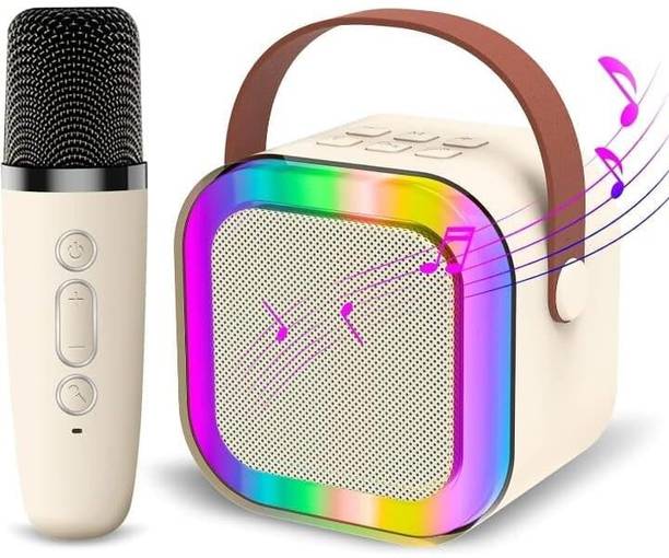 MOBONE ® Portable Karaoke Speaker with Mic and Dynamic Lights Birthday Gift Microphone