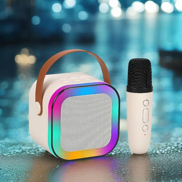 GUGGU M20_K12Wireless karaoke mic speaker with Bluetooth compatibility and RGB lights 10 W Bluetooth Laptop/Desktop Speaker