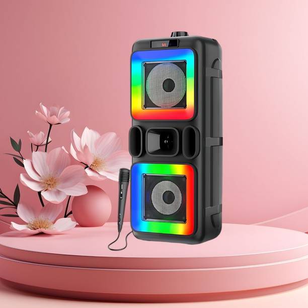 FRONY DJ Box 40W Bluetooth Speaker with FM Radio, Mic & RGB Light Party SpeakerCV430 40 W Bluetooth Party Speaker