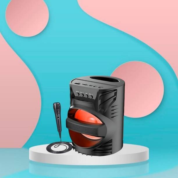 GUGGU DJ Box Speaker with FM Radio, Mic & USB Pen Drive 5W Bluetooth SpeakerXV80 5 W Bluetooth Party Speaker