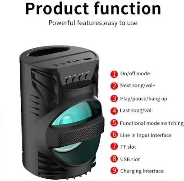IMMUTABLE WS04 Wireless Bluetooth Speaker (Multicolor)XDE17 56 W Bluetooth Party Speaker