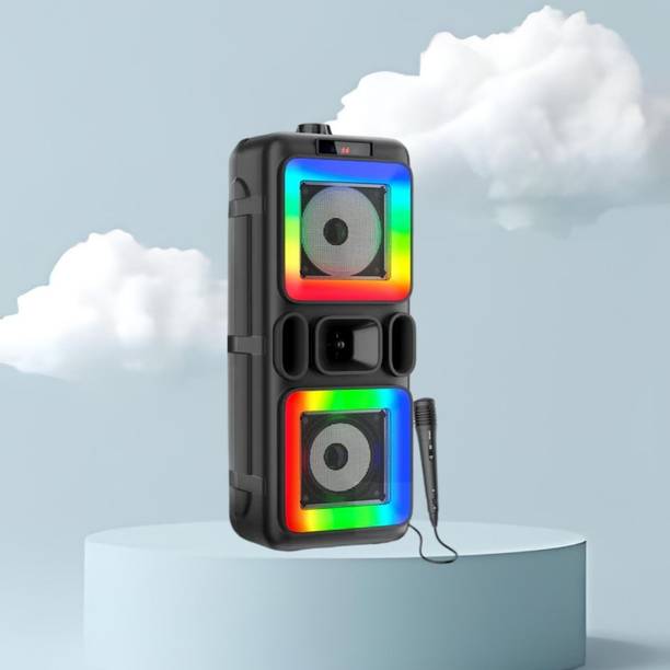 FRONY DJ Box 40W Bluetooth Speaker with FM Radio, Mic & RGB Light Party SpeakerCV241 40 W Bluetooth Party Speaker