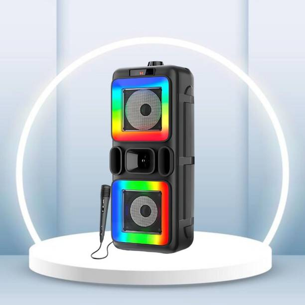 FRONY DJ Box 40W Bluetooth Speaker with FM Radio, Mic & RGB Light Party SpeakerCV420 40 W Bluetooth Party Speaker