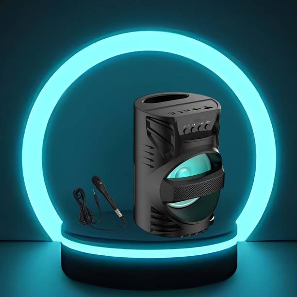 GUGGU DJ Box Speaker with FM Radio, Mic & USB Pen Drive 5W Bluetooth SpeakerXV380 5 W Bluetooth Party Speaker