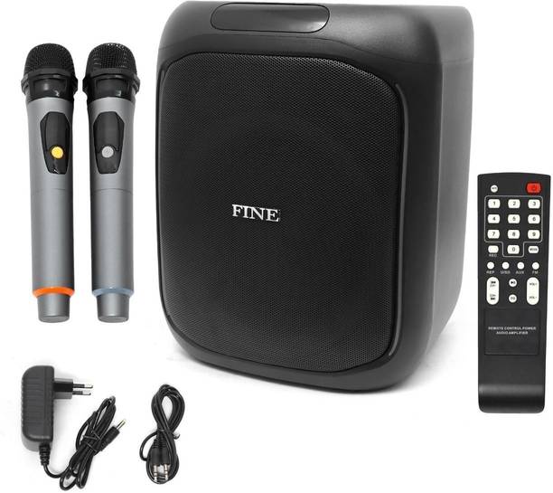 FINE 6400 3600mAh Portable Speaker with TWS, RGB LED, FM, Micro SD & Mobile Holder 50 W Bluetooth Party Speaker