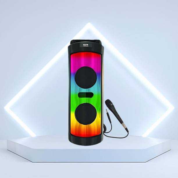 GUGGU DJ Box 40 W Bluetooth Speaker with FM Radio, Mic, RGB Light & 4 hour's backFO295 40 W Bluetooth Party Speaker
