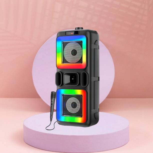 GUGGU DJ Box 40W Bluetooth Speaker with FM Radio, Mic & RGB Light Party SpeakerQA438 40 W Bluetooth Party Speaker