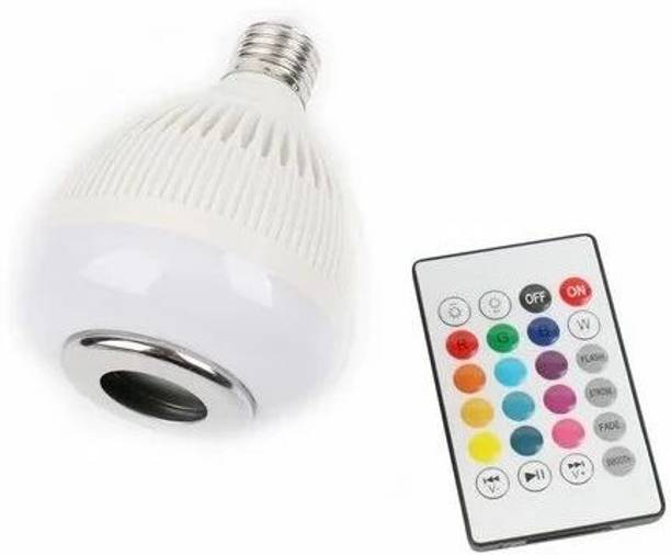 4uonly Led Bulb Bluetooth Speaker Music Light B22 LED White + RGB Light MKL7 56 W Bluetooth Party Speaker