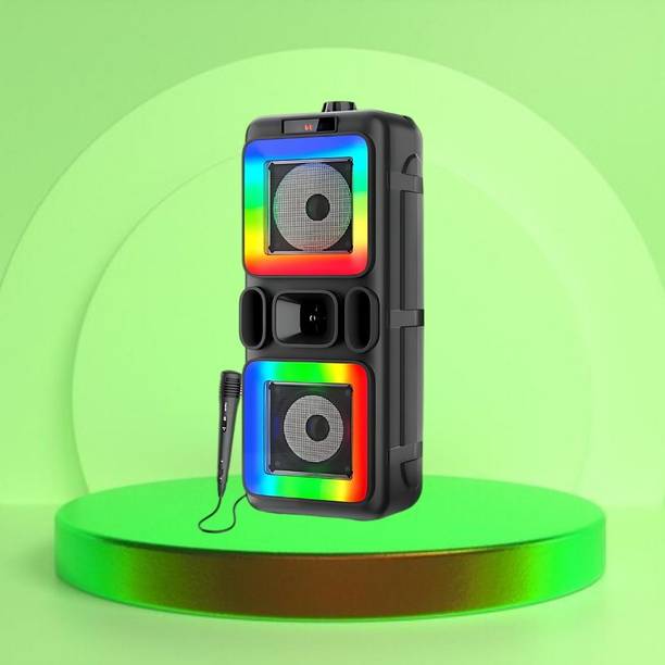 FRONY DJ Box 40W Bluetooth Speaker with FM Radio, Mic & RGB Light Party SpeakerCV406 40 W Bluetooth Party Speaker