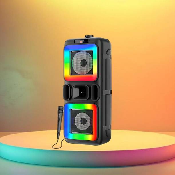 FRONY DJ Box 40W Bluetooth Speaker with FM Radio, Mic & RGB Light Party SpeakerCV428 40 W Bluetooth Party Speaker
