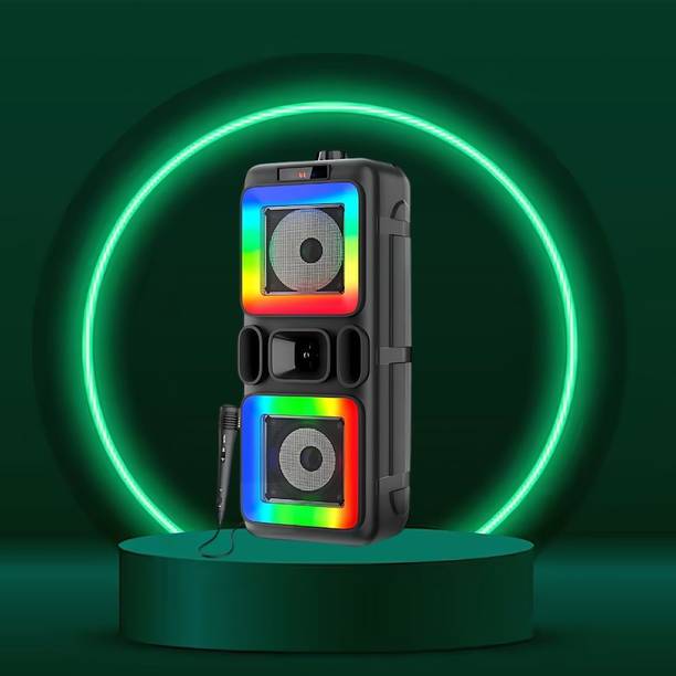 FRONY DJ Box 40W Bluetooth Speaker with FM Radio, Mic & RGB Light Party SpeakerCV284 40 W Bluetooth Party Speaker