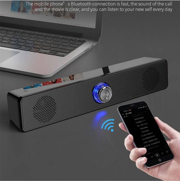 ROAR AS_871A_M425 WIRELESS BLUETOOTH DESKTOP PC LOUDER SPEAKER WIH AUX,SD CARD SLOT 48 W Bluetooth Soundbar