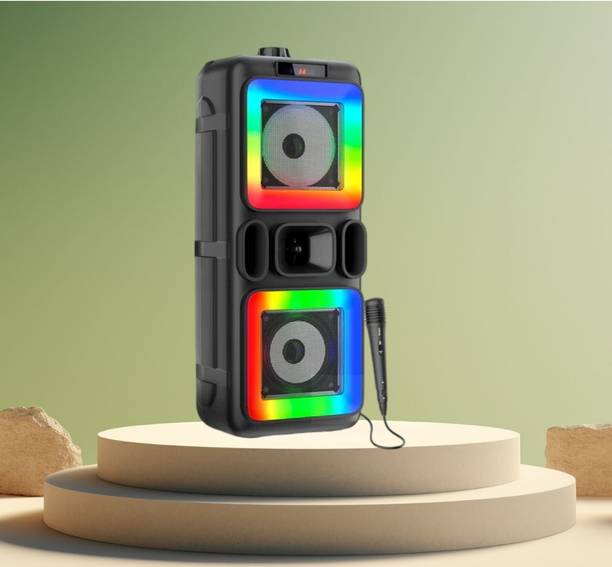 FRONY DJ Box 40W Bluetooth Speaker with FM Radio, Mic & RGB Light Party SpeakerCV278 40 W Bluetooth Party Speaker