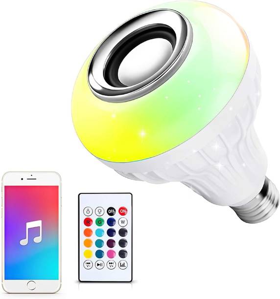 Xydrozen Smart Bluetooth Speaker LED Music Light Bulb Lamp with Remote Control -M7 Smart Bulb