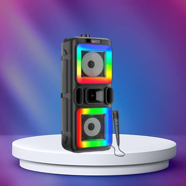GUGGU DJ Box 40W Bluetooth Speaker with FM Radio, Mic & RGB Light Party SpeakerQA87 40 W Bluetooth Party Speaker