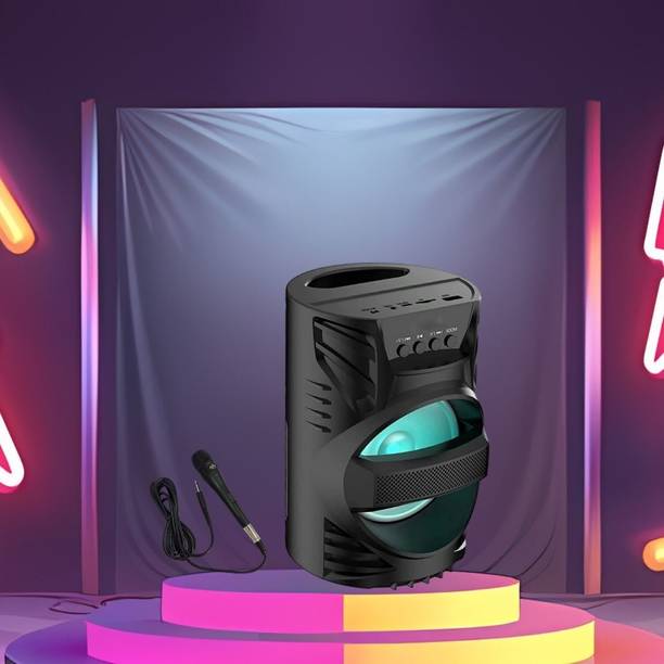 GUGGU DJ Box Speaker with FM Radio, Mic & USB Pen Drive 5W Bluetooth SpeakerXV518 5 W Bluetooth Party Speaker