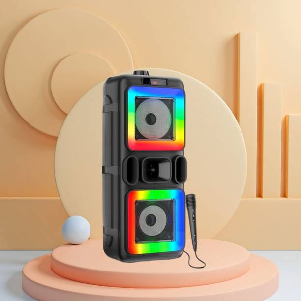 Clairbell DJ Box 40W Bluetooth Speaker with FM Radio, Mic & RGB Light Party SpeakerBN211 40 W Bluetooth Party Speaker